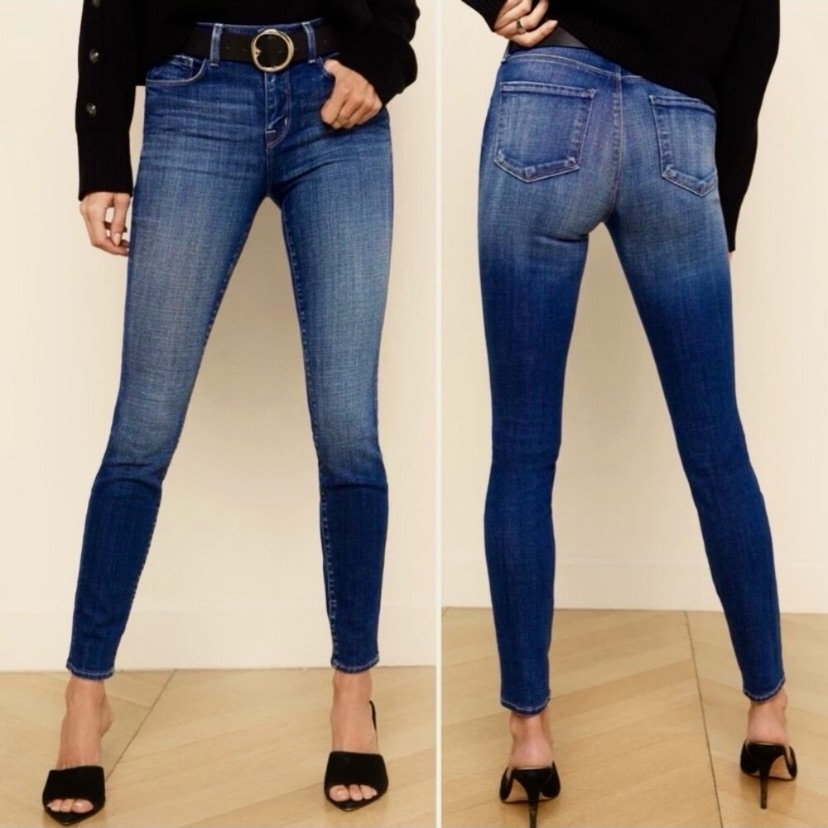 L’agence $245 Margo High Rise Cropped Skinny | Dark Vintage Wash Denim Jeans 29